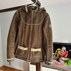 Kuhl women’s large Brown Dani Sherpa jacket